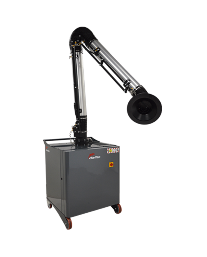 DÉPOUSSIÉREUR INDUSTRIEL POUR POUSSIÈRES FINES ET FUMÉES EN SUSPENSION DANS L'AIR