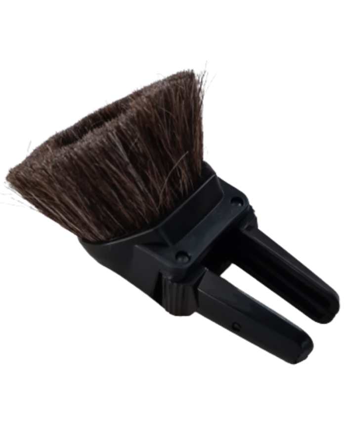 Brosse à épousseter 2 en 1 brosse ronde et suceur étroit